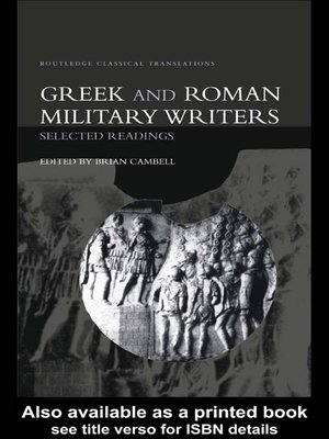 cover image of Greek and Roman Military Writers